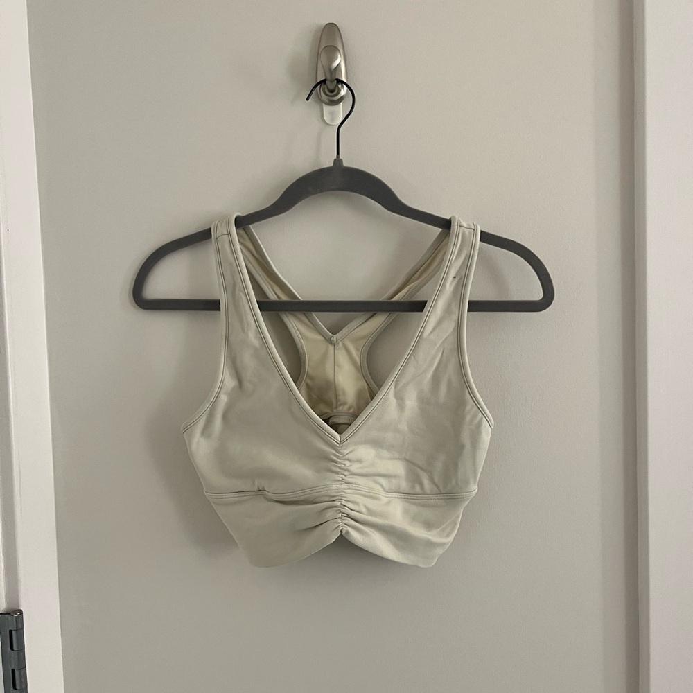 ALO Yoga Wild Thing Sports Bra (Light Yellow)